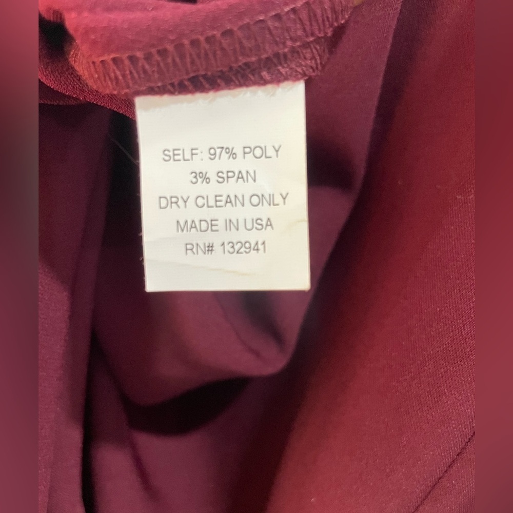 Amanda Uprichard Burgundy V-Neck Tunic - Picture 7 of 10